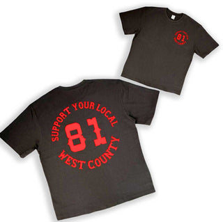 Support 81 WestCounty Shirt mit 81 print